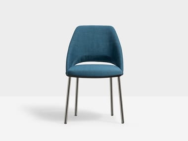 VIC METAL 657 - Upholstered fabric chair by Pedrali