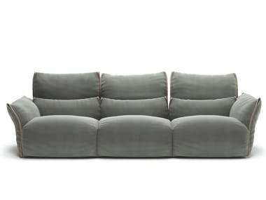 WELLBE - 3 seater fabric sofa by Natuzzi Italia