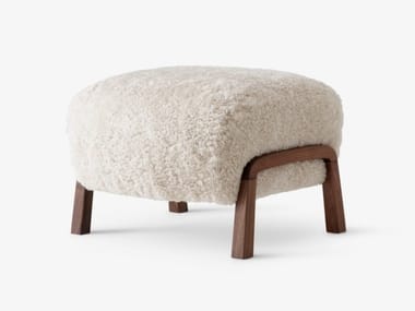 WULFF ATD3 - Upholstered fabric footstool by &tradition