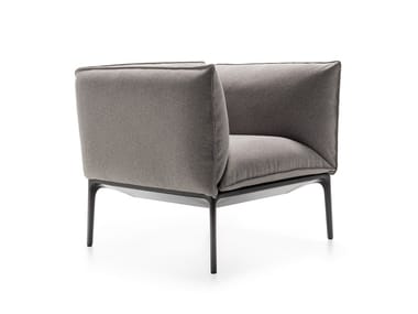 YALE X - Fabric armchair with armrests by MDF Italia