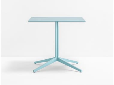 YPSILON 4 4795 - Square aluminium table with 4-star base by Pedrali