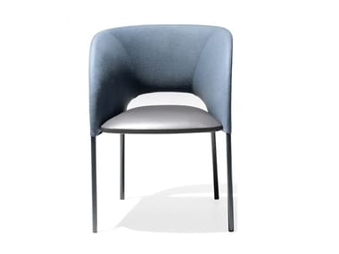 YUMI - Upholstered chair with armrests by Moroso