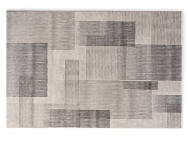 ZEN - Rectangular fabric rug with geometric shapes by Calligaris