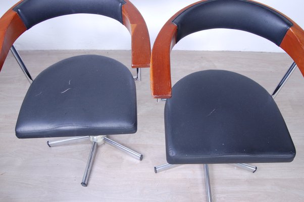 Hairdressing Salon Armchairs from Maletti, 1990s, Set of 4-XSG-1098381