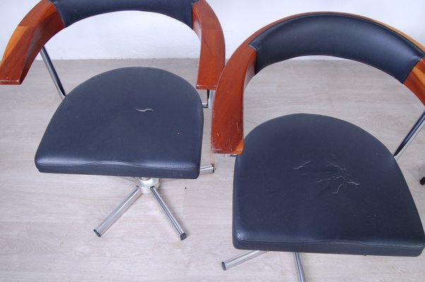 Hairdressing Salon Armchairs from Maletti, 1990s, Set of 4-XSG-1098381