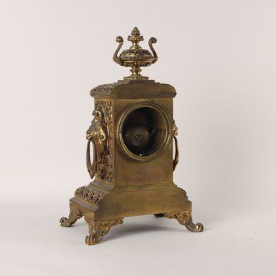 Half Xix Century Gilded Bronze Eclectic Table Clock-VMM-1713222