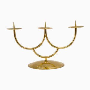 Hammered Brass Candle Holder, Vienna, 1950s-SPD-1751792