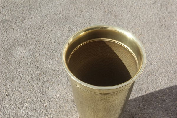 Hammered Brass Umbrella Stand, 1970s-EH-583024