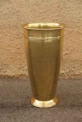 Hammered Brass Umbrella Stand, 1970s-EH-583024