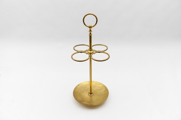 Hammered Brass Umbrella Stand, Austria, 1960s-KQB-1820748