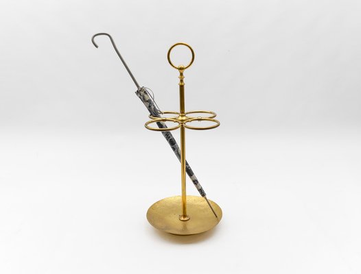 Hammered Brass Umbrella Stand, Austria, 1960s-KQB-1820748