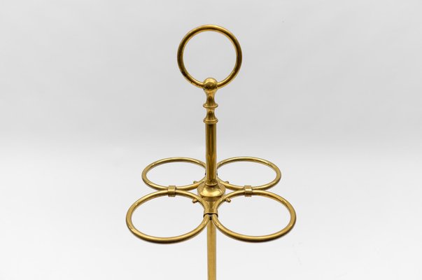 Hammered Brass Umbrella Stand, Austria, 1960s-KQB-1820748