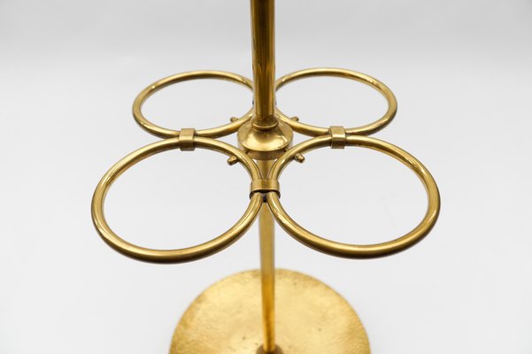 Hammered Brass Umbrella Stand, Austria, 1960s-KQB-1820748