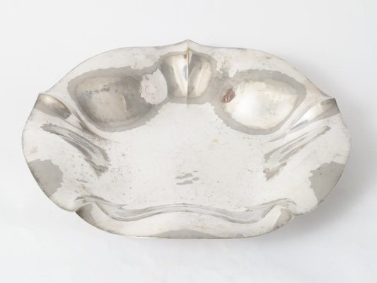 Hammered Silver Plate Bowl from WMF, 1940s-IXK-830189