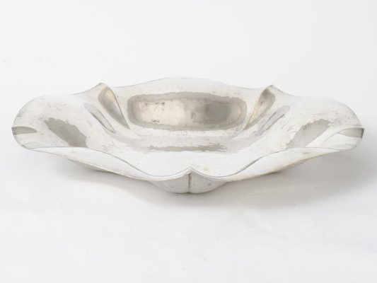 Hammered Silver Plate Bowl from WMF, 1940s-IXK-830189