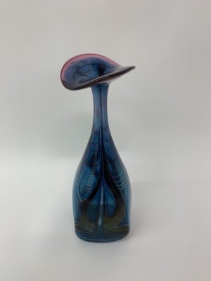 Hand Blown Blue Glass Vase, 1990s-BGP-1155276