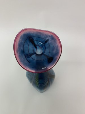 Hand Blown Blue Glass Vase, 1990s-BGP-1155276