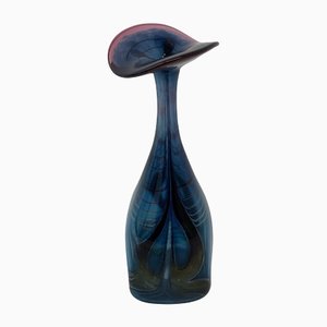 Hand Blown Blue Glass Vase, 1990s-BGP-1155276