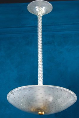 Hand-Blown Glass Pendant Lantern, 1940s-MBH-1032374