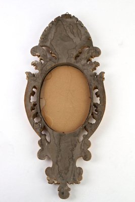 Hand-Carved Gilt Wall Mirrors, Italy, 1850s, Set of 2-TQA-1322298