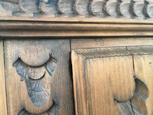 Hand-Carved Hanging Cabinet, 1940s-WQQ-664693