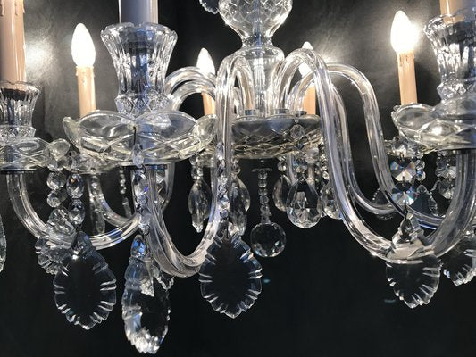 Hand-Cut Crystal Chandelier, 1950s-WQQ-1320773