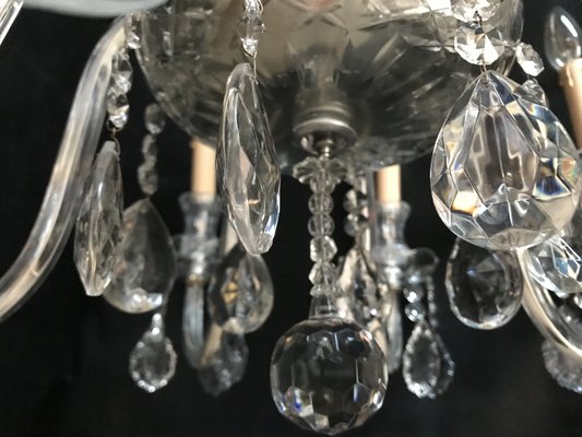 Hand-Cut Crystal Chandelier, 1950s-WQQ-1320773