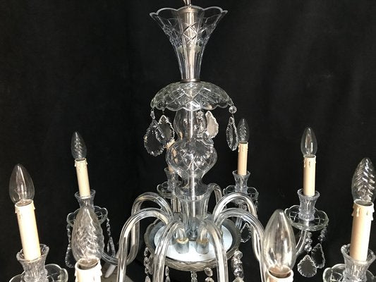 Hand-Cut Crystal Chandelier, 1950s-WQQ-1320773