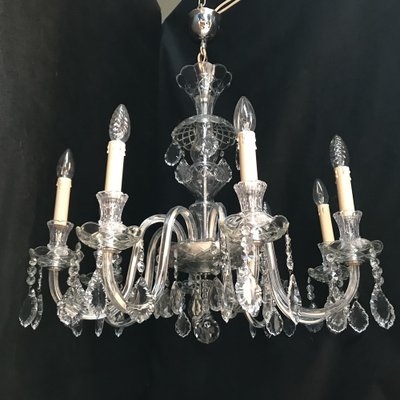 Hand-Cut Crystal Chandelier, 1950s-WQQ-1320773