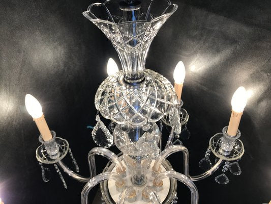 Hand-Cut Crystal Chandelier, 1950s-WQQ-1320773