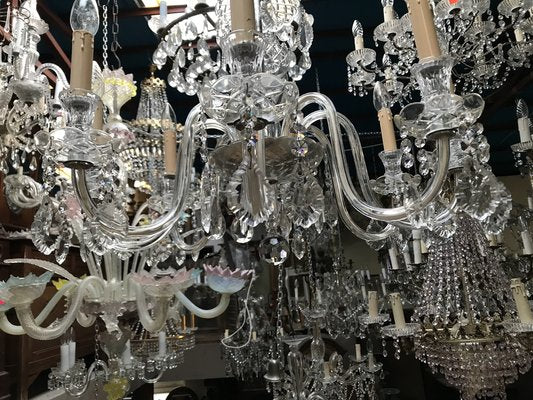 Hand-Cut Crystal Chandelier, 1950s-WQQ-1320773