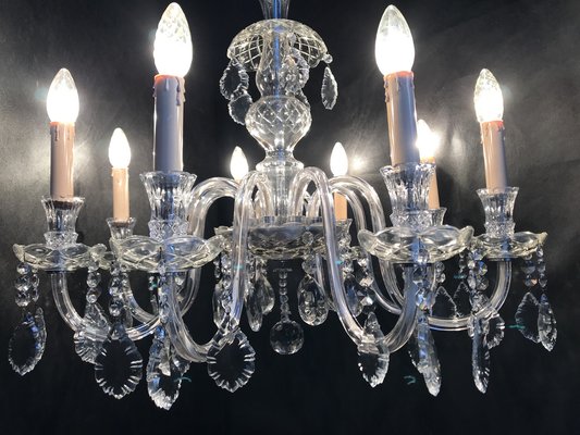 Hand-Cut Crystal Chandelier, 1950s-WQQ-1320773