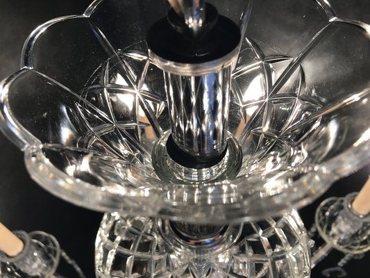 Hand-Cut Crystal Chandelier, 1950s-WQQ-1320773