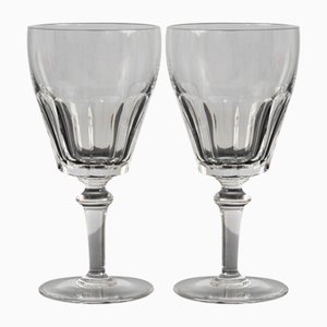 Hand-Cut Crystal Water Goblets from Val Saint Lambert, 1950s, Set of 2-IXK-1080672