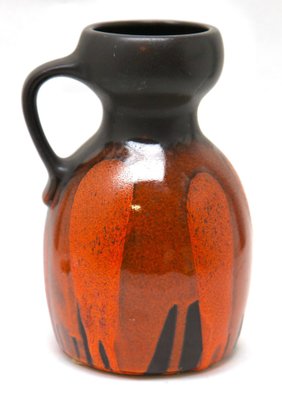 Hand-Decorated and Glazed Fat Lava Pitcher from Steuler, West Germany, 1960s-MJY-1449595