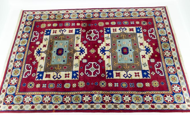 Hand-Knotted Kazak Rug, 1960s-TZ-705996