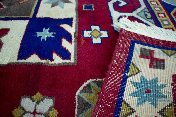 Hand-Knotted Kazak Rug, 1960s-TZ-705996