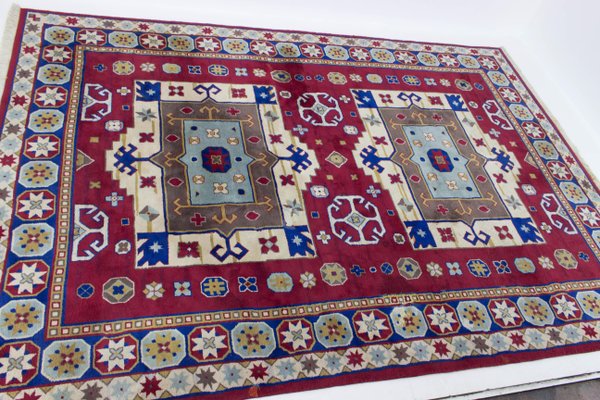 Hand-Knotted Kazak Rug, 1960s-TZ-705996