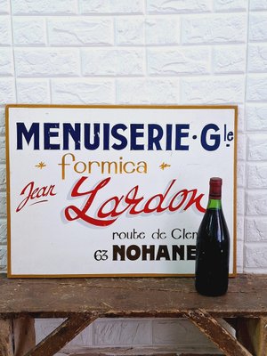 Hand Painted Carpenters Workshop Sign, France, 1960s-FRB-1766029