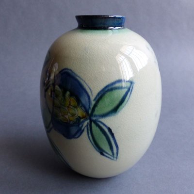 Hand-Painted Ceramic Vase by V.Heintz, 1950s-WK-746718