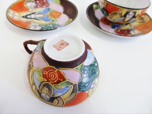 Hand-Painted Chinese Porcelain Set, 1950s, Set of 13-KNM-946524