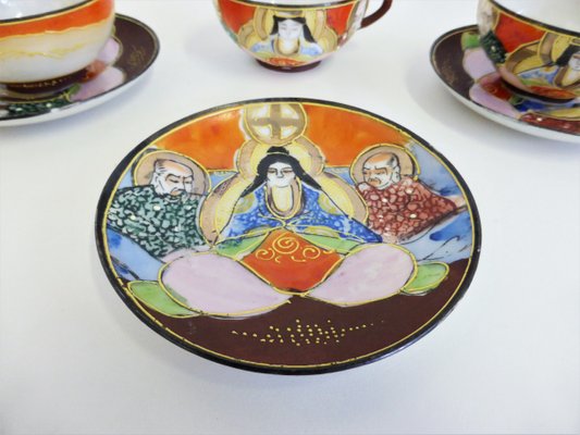 Hand-Painted Chinese Porcelain Set, 1950s, Set of 13-KNM-946524