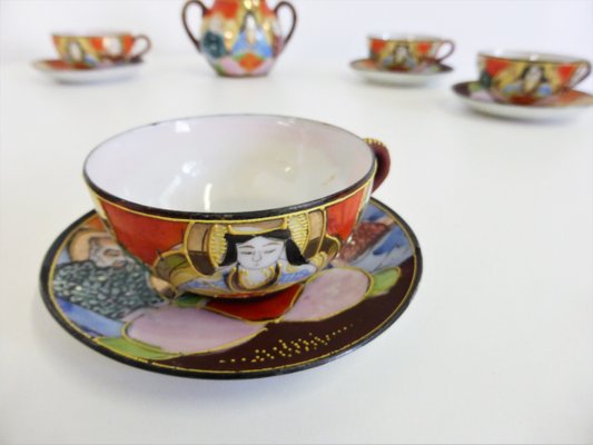 Hand-Painted Chinese Porcelain Set, 1950s, Set of 13-KNM-946524