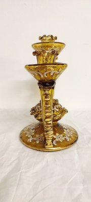 Hand-Painted Crystal Candleholder, Italy, 1940s-RGF-1318915