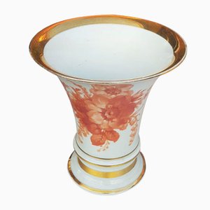 Hand-Painted Gilded Porcelain Funnel Vase from Fürstenberg-QDP-1015081