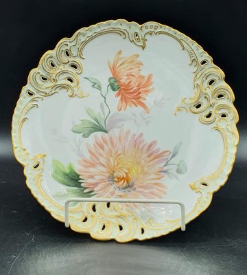 Hand-Painted Porcelain Plates from Nymphenburg, Set of 6-OZS-1359832