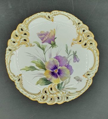 Hand-Painted Porcelain Plates from Nymphenburg, Set of 6-OZS-1359832