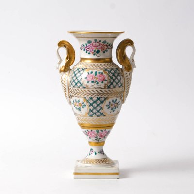 Hand-Painted Porcelain Vase from Samson, 1920s-IXK-1327865