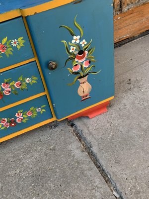 Hand Painted Wooden Dressing Table, 1940s-OXJ-1309287