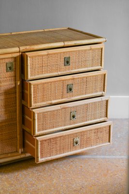 Hand-Wrapped Sideboard in Rattan and Bamboo, 1970-MNF-1728892